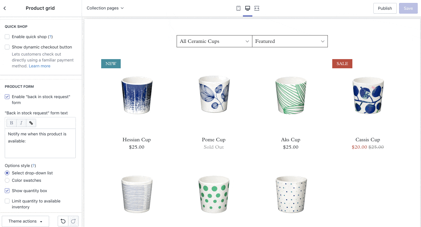 Quick Shop – Theme Support from Red Plug Design Co.
